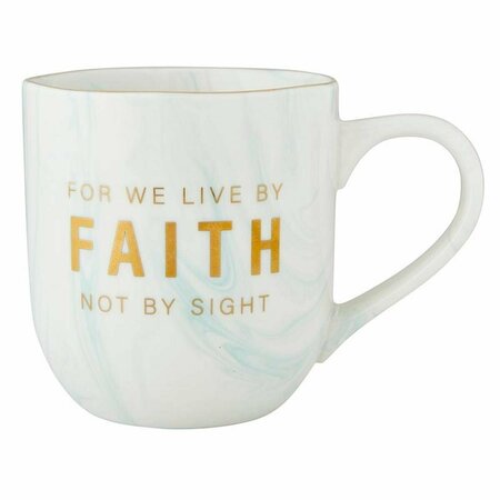 FASTFOOD 3.75 in. Mug - Simply Faith-Live By Faith - 12 oz FA3327492
